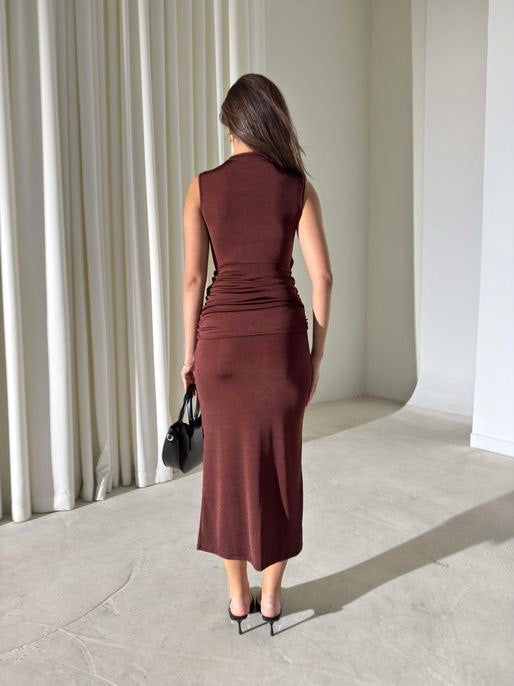 Elegant Brown Dress
