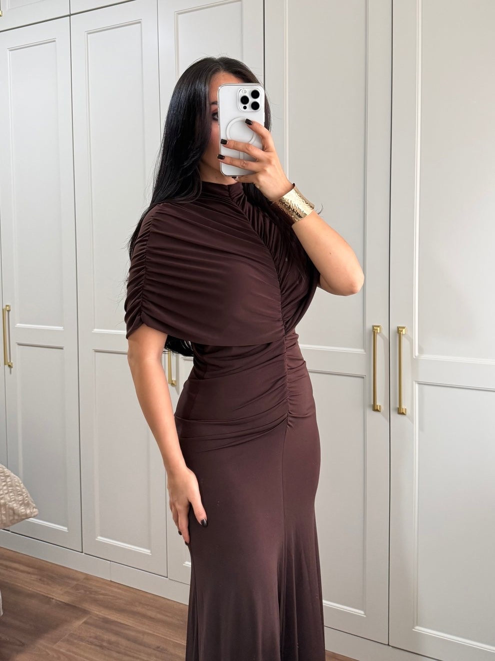 Mocha Elegance Dress