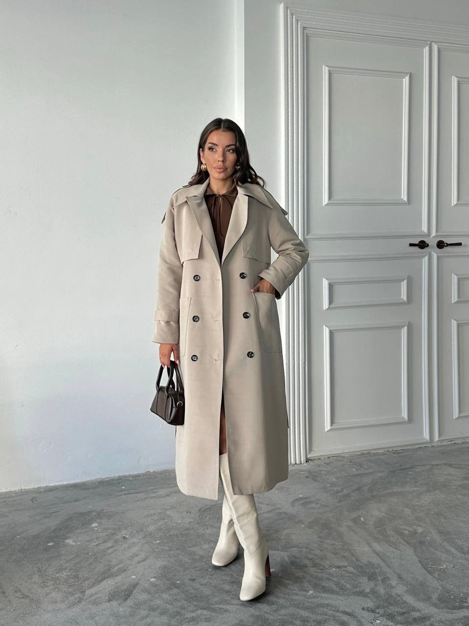 Beige Trench Coat