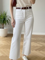 High-Waist Straight Jeans
