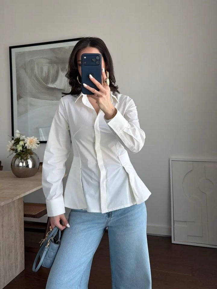 White Waisted Shirt