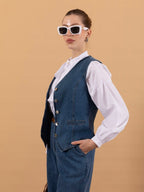 Denim Two-Piece Set