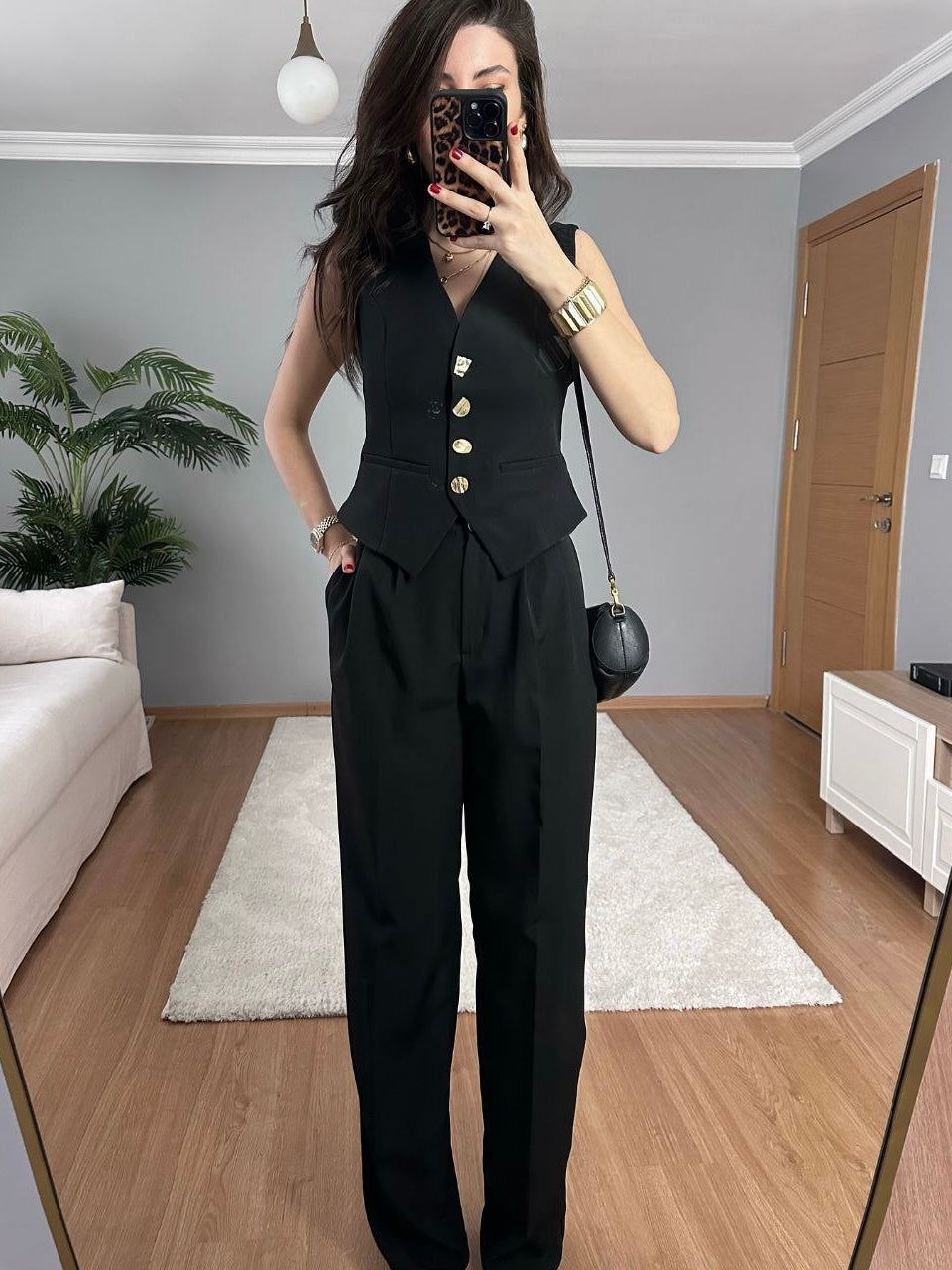 Black Elegance Two-Piece Set