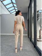 Beige ZARA Pants