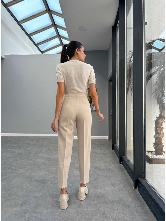 Beige ZARA Pants