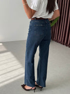 High Waist Straight Jeans