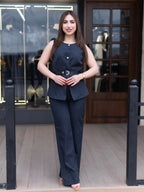 Midnight Pinstripe Set
