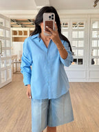 Blue Linen Shirt