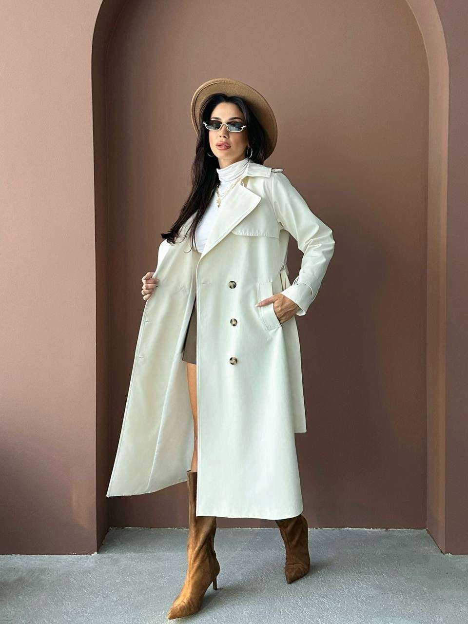 Beige Trench Coat