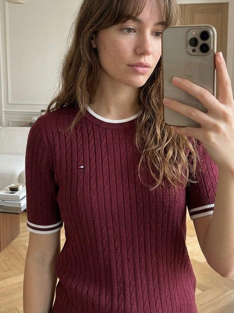 Tommy Hilfiger Burgundy Blouse