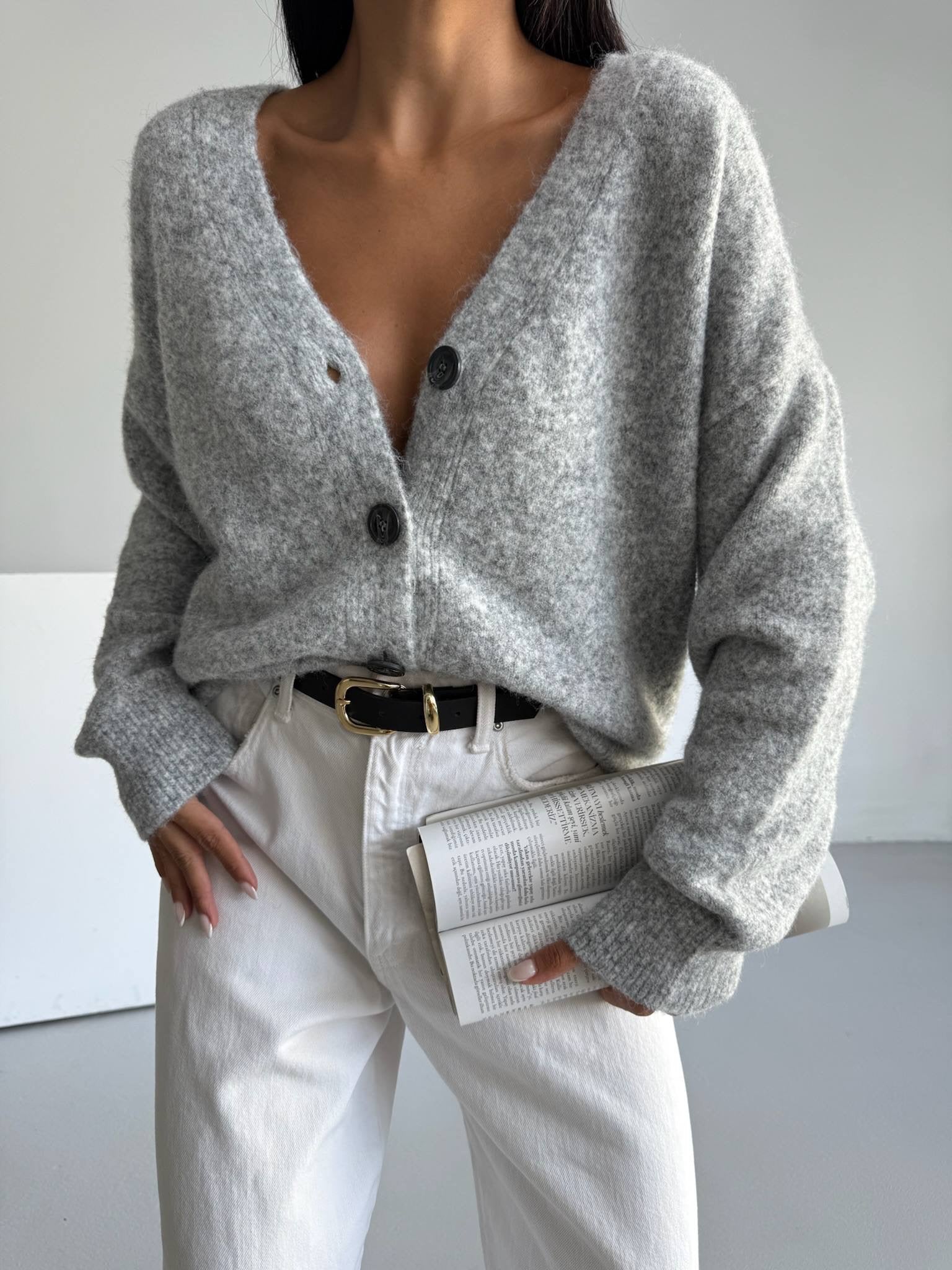 Gray Cardigan