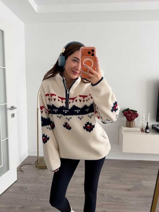 Nordic Pattern Knit Sweater