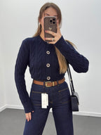 Navy Chunky Cardigan