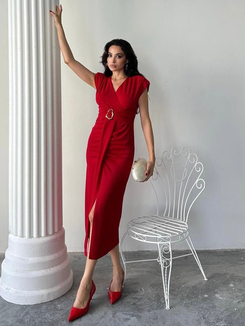 Royal red Elegance Dress
