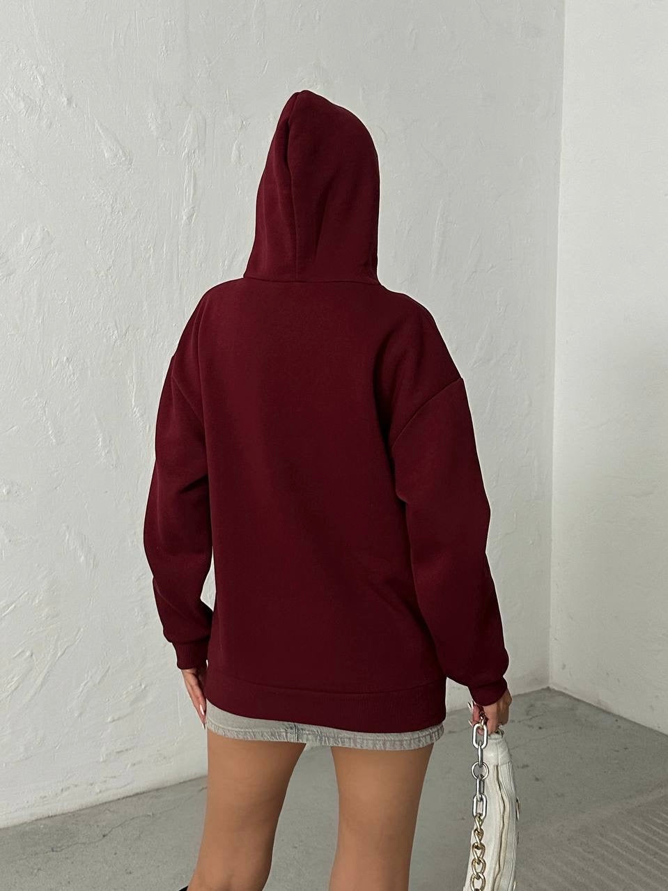 Burgundy New York Hoodie