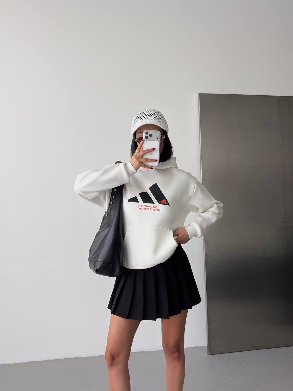 Adidas White Hoodie