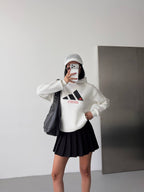 Adidas White Hoodie