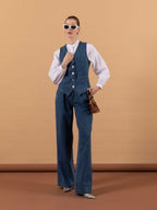Denim Two-Piece Set