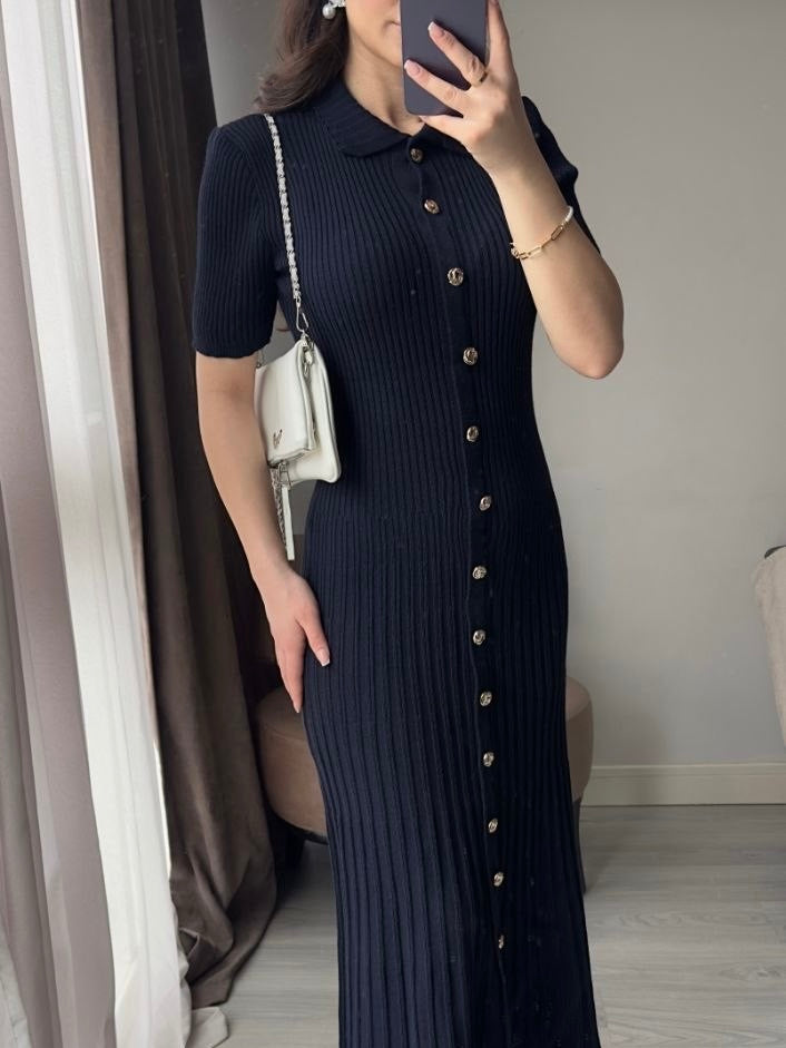Navy Elegant Dress