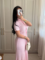 Blush Elegance Knit Dress