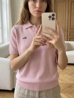 Lacoste Pink Elegance Knit Top