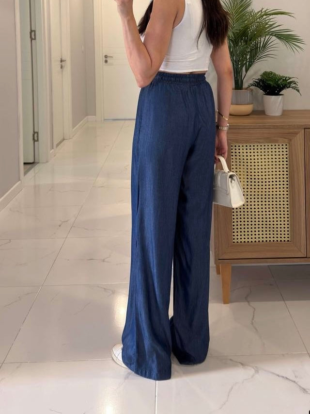 Denim Flow Pants