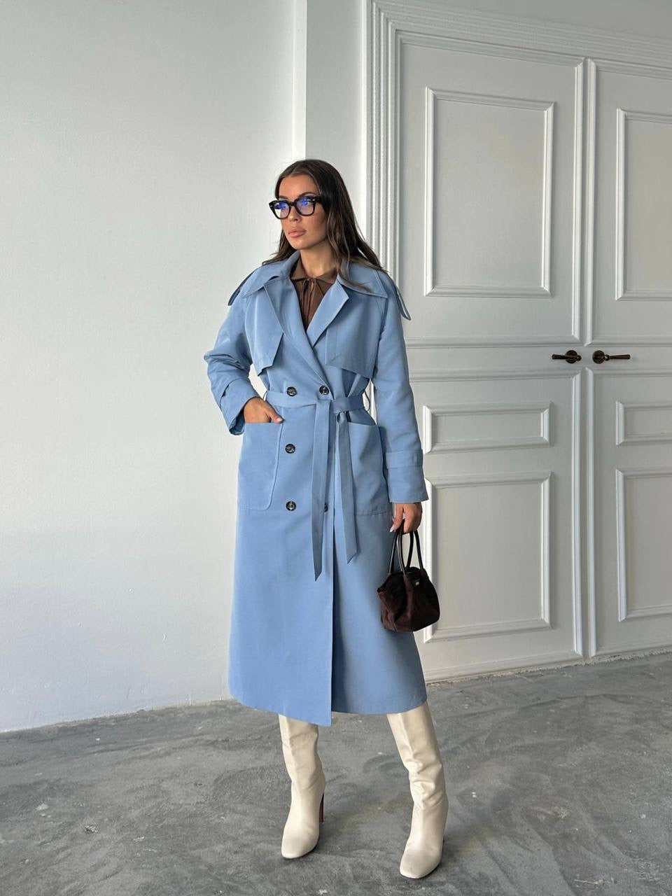 Blue Trench Coat