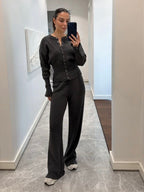 Elegant Gray Wool Set