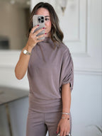 Draped Sleeveless Co-Ord Set