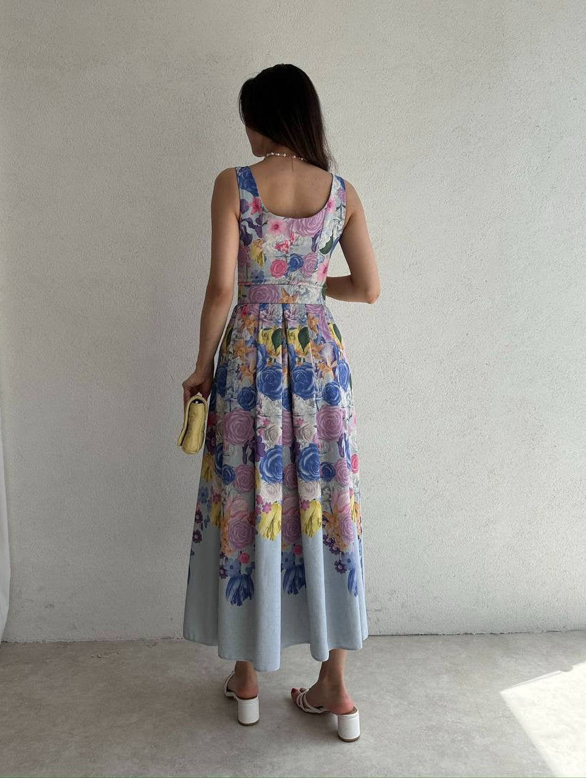 Floral Garden Midi Dress