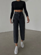 Black Mom Jeans