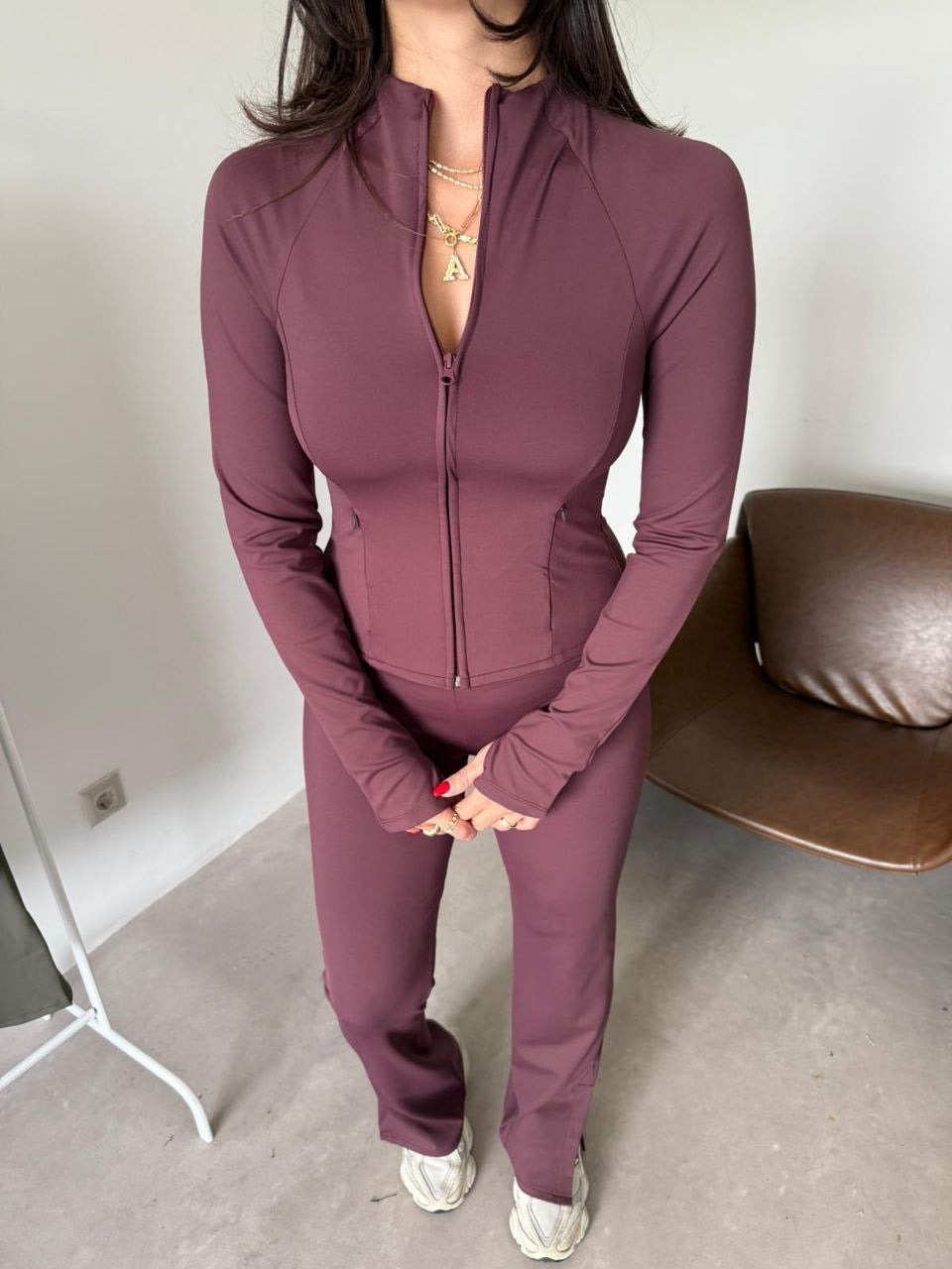 Burgundy Oysho Active Set