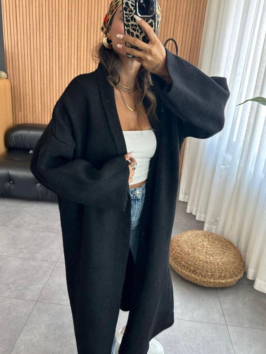 Long Cozy Knit Cardigan