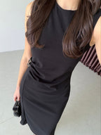 Classic Black Midi Dress