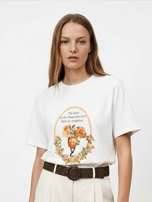 Floral Breeze Graphic T-Shirt