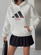 Adidas White Hoodie