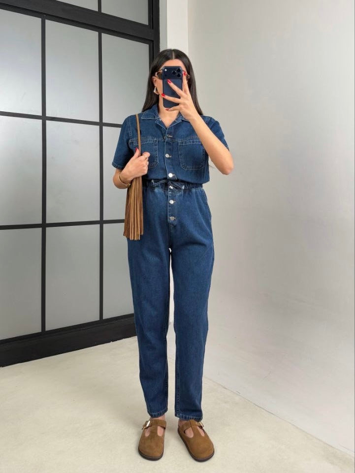 Classic Denim Jumpsuit