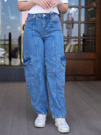 Wide Leg Cargo Jeans