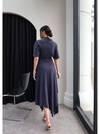 Luna Asymmetrical Drape Dress