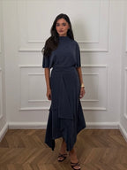 Navy Two-Piece Dress