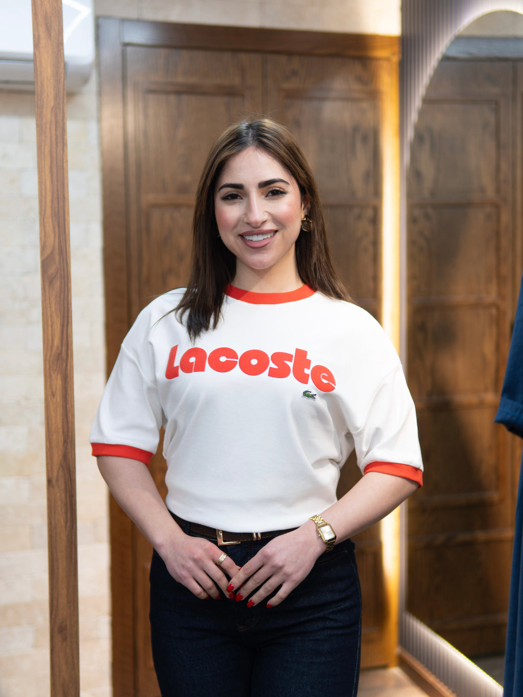 Lacoste Round Neck Top