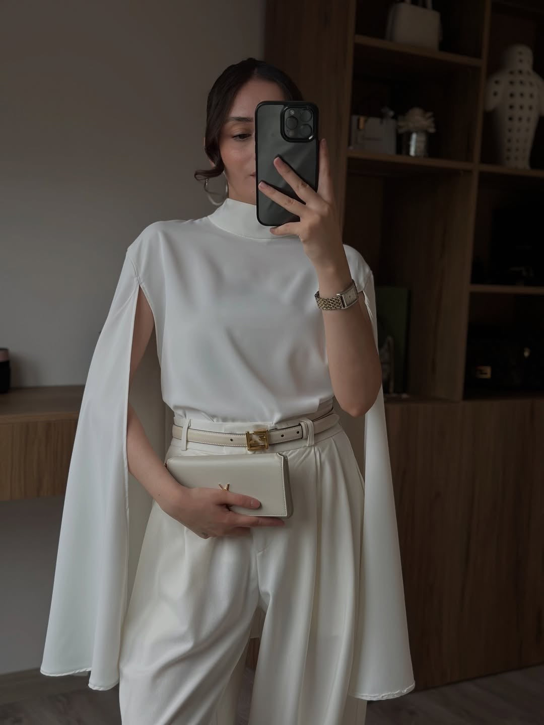 Elegant Cape Blouse
