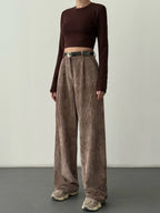 Corduroy Wide Leg Pants