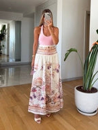 Coastal Bloom Maxi Skirt
