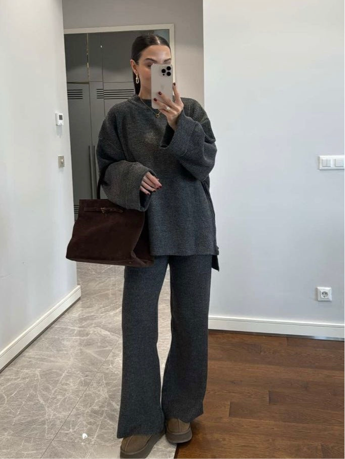 Gray wool Set