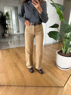 Beige Corduroy Jeans