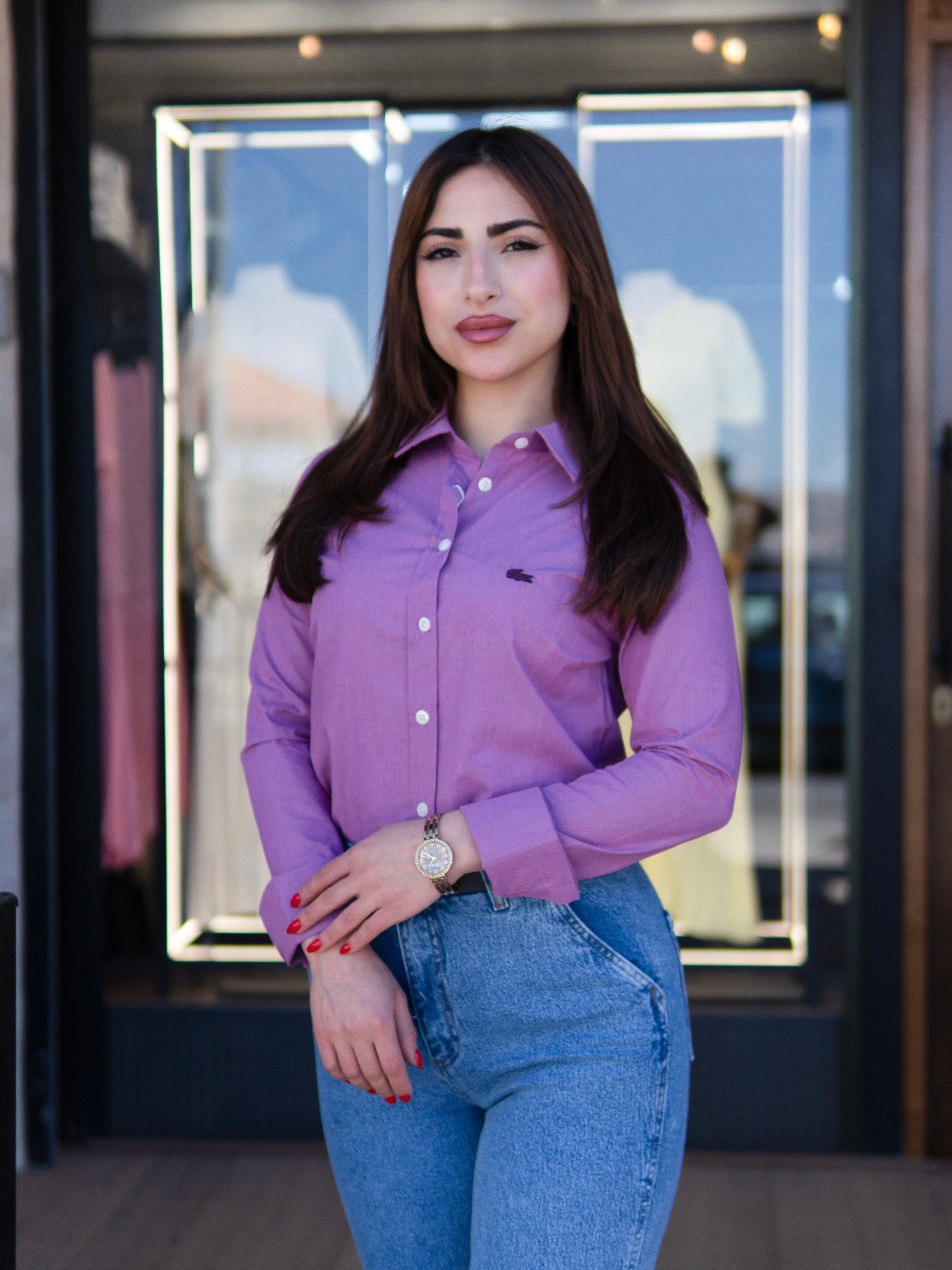 Lacoste Classic Lilac Shirt