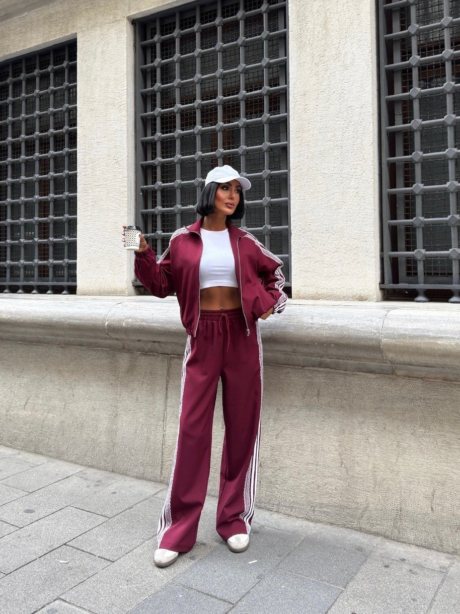 Burgundy Tracksuit