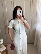 Pearl Elegance Knit Dress