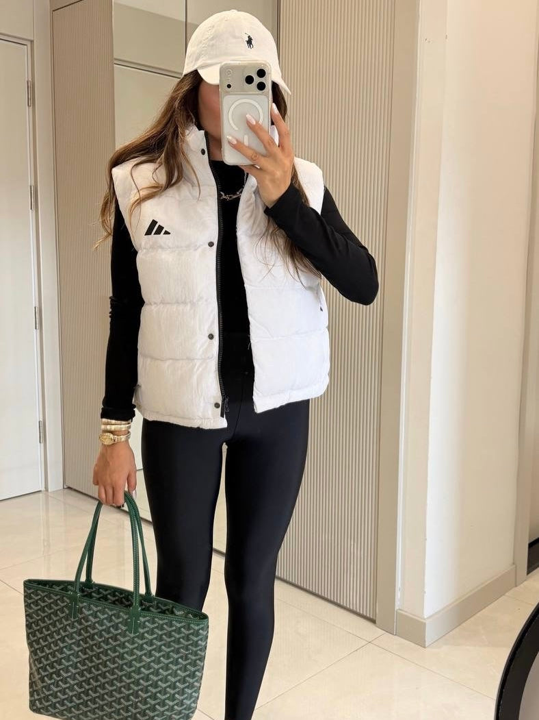 Adidas White Puffer Vest